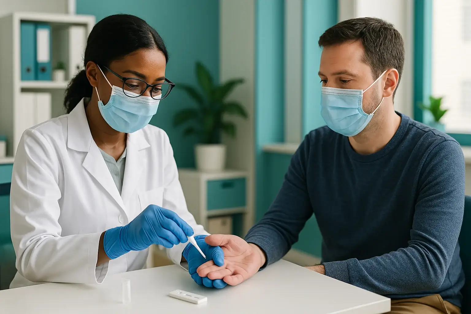 On-site diagnostics and testing at Sayf Primary Care in Oak Brook